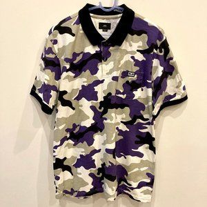 OBEY purple camo collar shirts